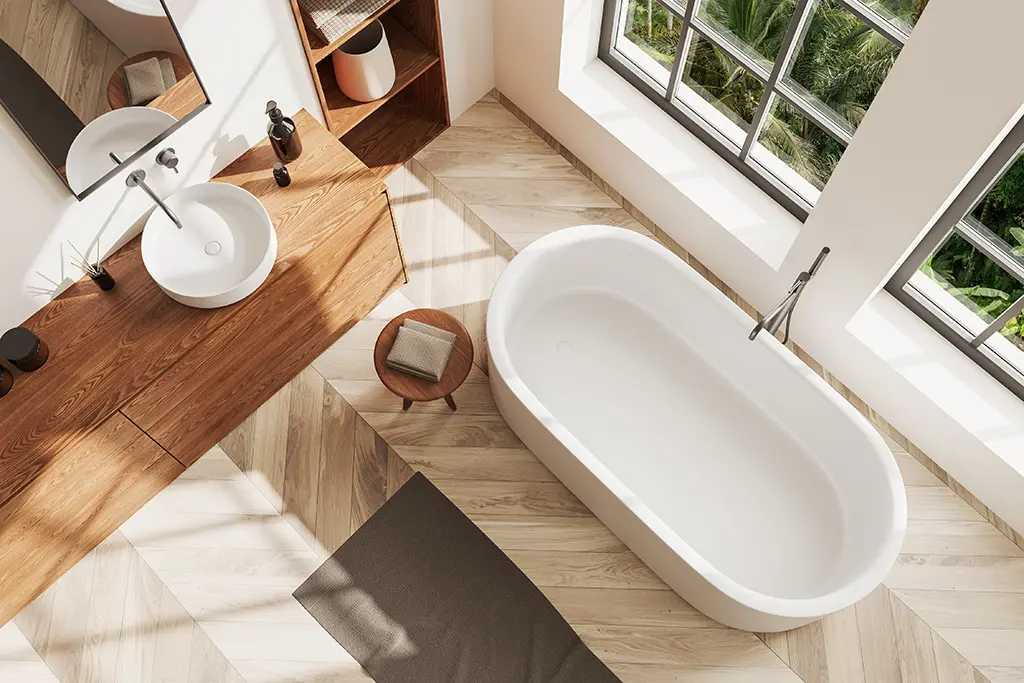 Badezimmer von oben