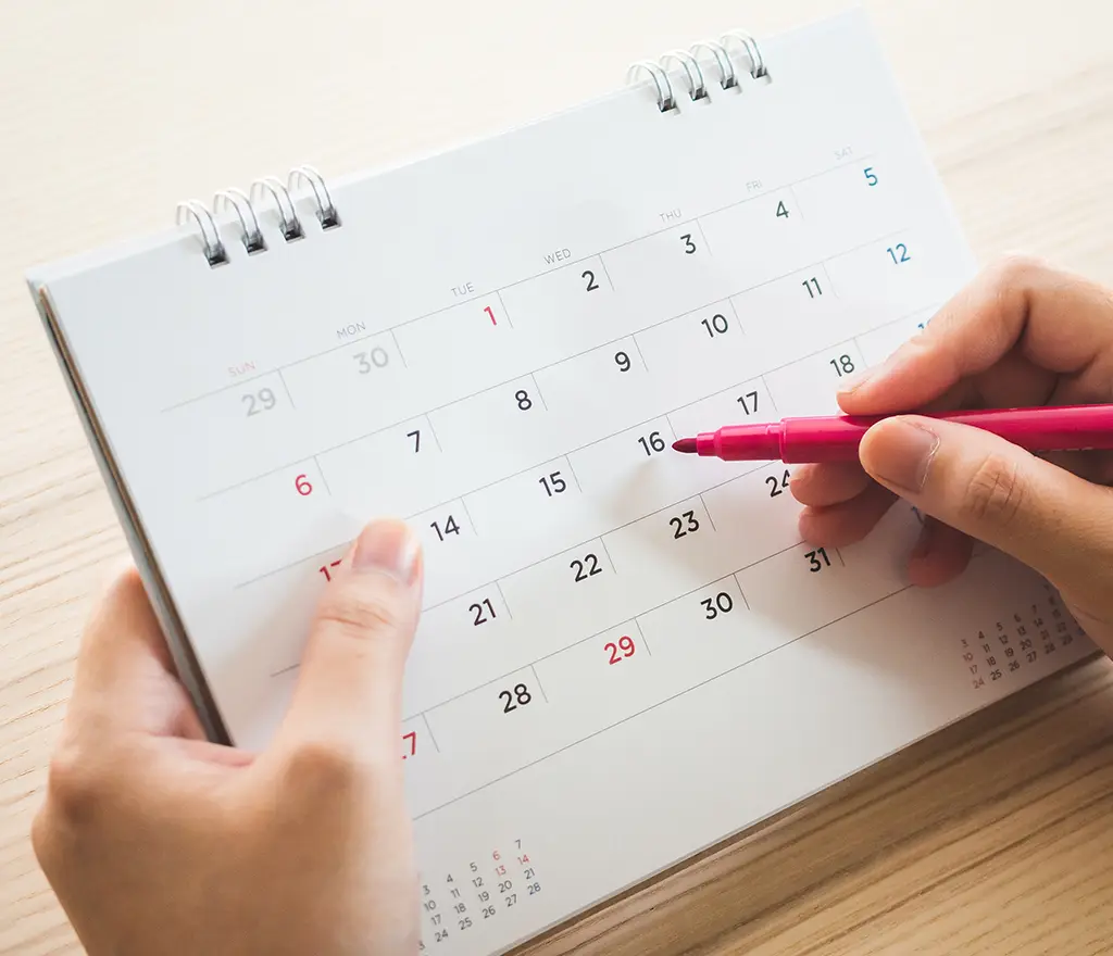 Termin im Kalender markieren